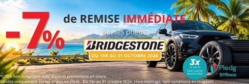 Bridgestone en promo !